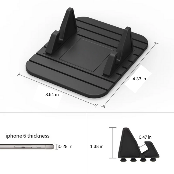 Universal Non-Slip Phone Holder for Car & Home - Secure Grip, Adjustable Viewing Angle, Compatible with All Smartphones