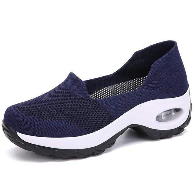 Comfortable Cushioned Walking Shoes with Arch Support & Slip-On Design | Padded Ankle for All-Day Comfort