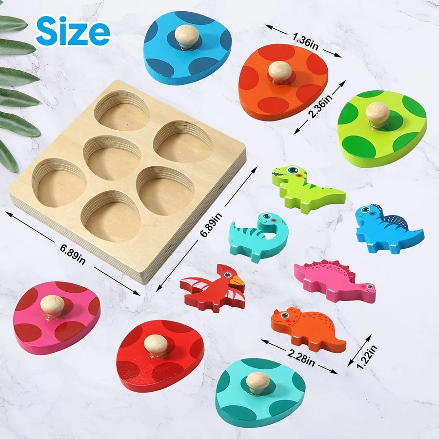 Colorful Dinosaur Jigsaw Puzzle for Kids - Fun & Educational 48-Piece Puzzle for Ages 3+