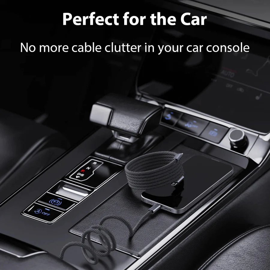 Magnetic Anti-Tangle Charging Cable - Super Fast Charging & Tangle-Free Design