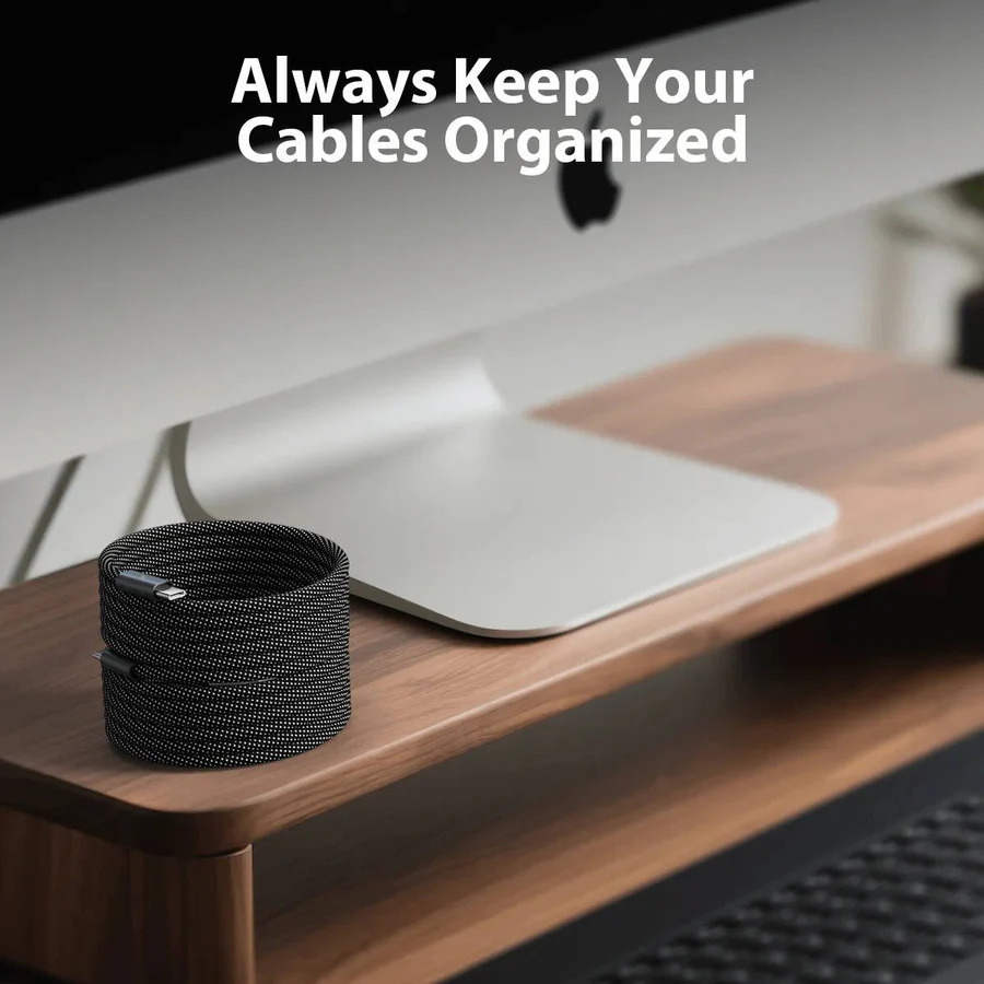 Magnetic Anti-Tangle Charging Cable - Super Fast Charging & Tangle-Free Design
