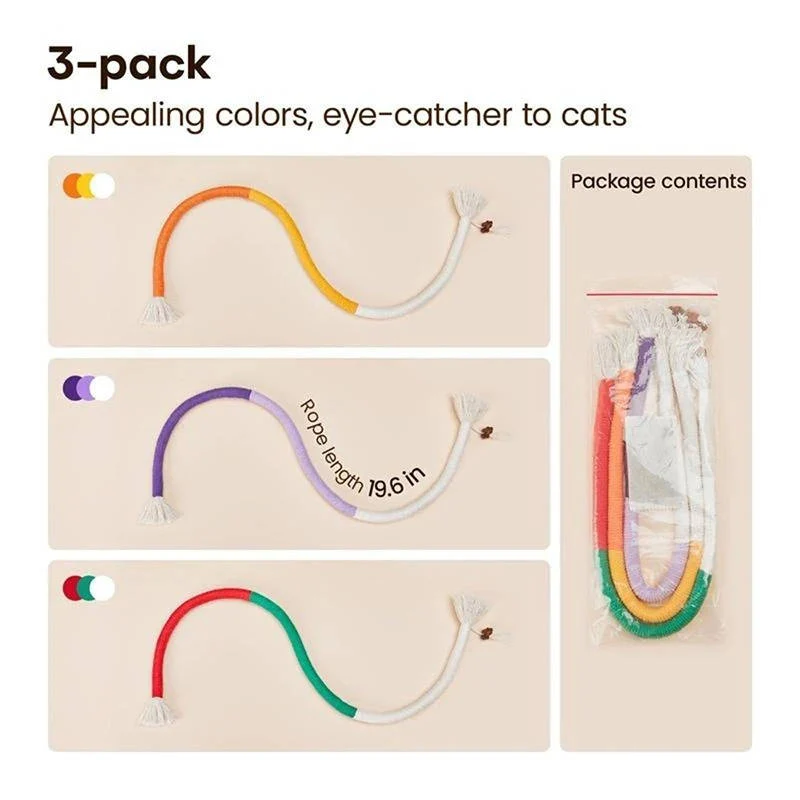 Durable Cat Chew Toys for Playful Kittens - Engaging Dental Chews for Healthy Teeth & Fun Playtime