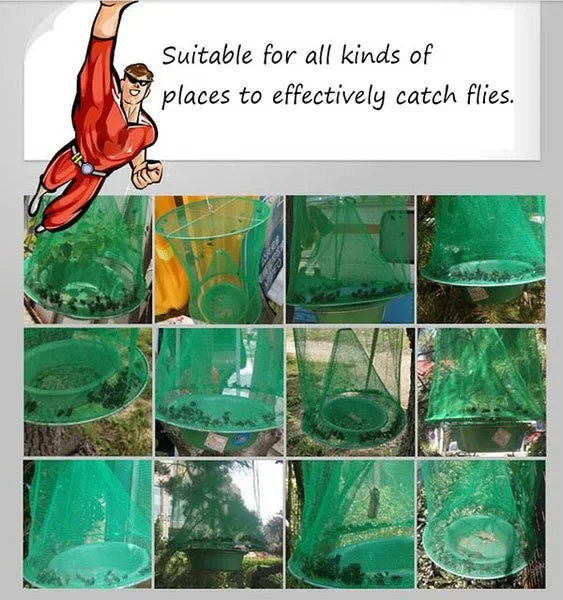 Reusable Ranch Fly Trap - Eco-Friendly Insect Catcher for Effective Fly Control