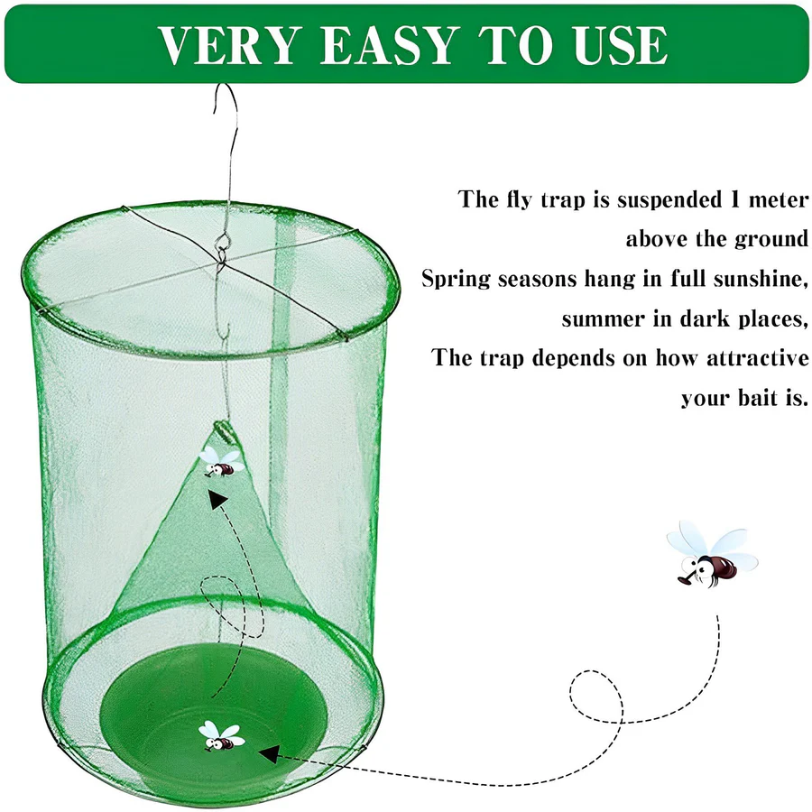 Effective Stable Fly Trap - Eco-Friendly Insect Catcher for Farms & Stables