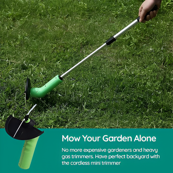 Cordless Mini Weed Wacker - Lightweight Battery-Powered Weed Trimmer for Effortless Lawn Care