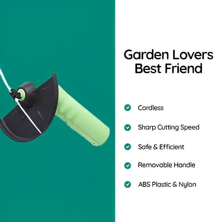 Cordless Mini Weed Wacker - Lightweight Battery-Powered Weed Trimmer for Effortless Lawn Care