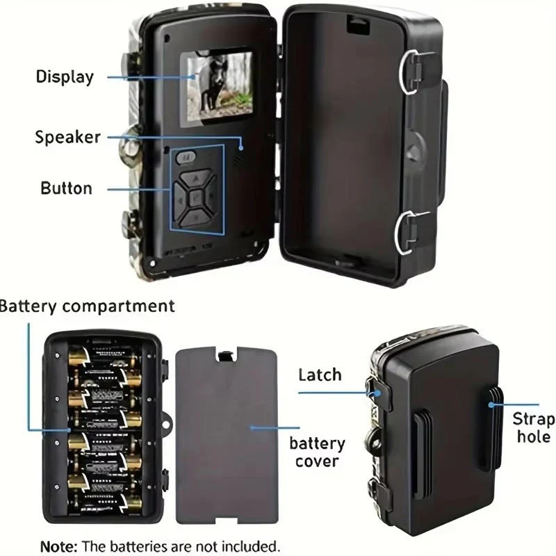 High-Definition Night Vision Outdoor Wildlife Camera - Motion Activated, Waterproof, Infrared for Wildlife Observation