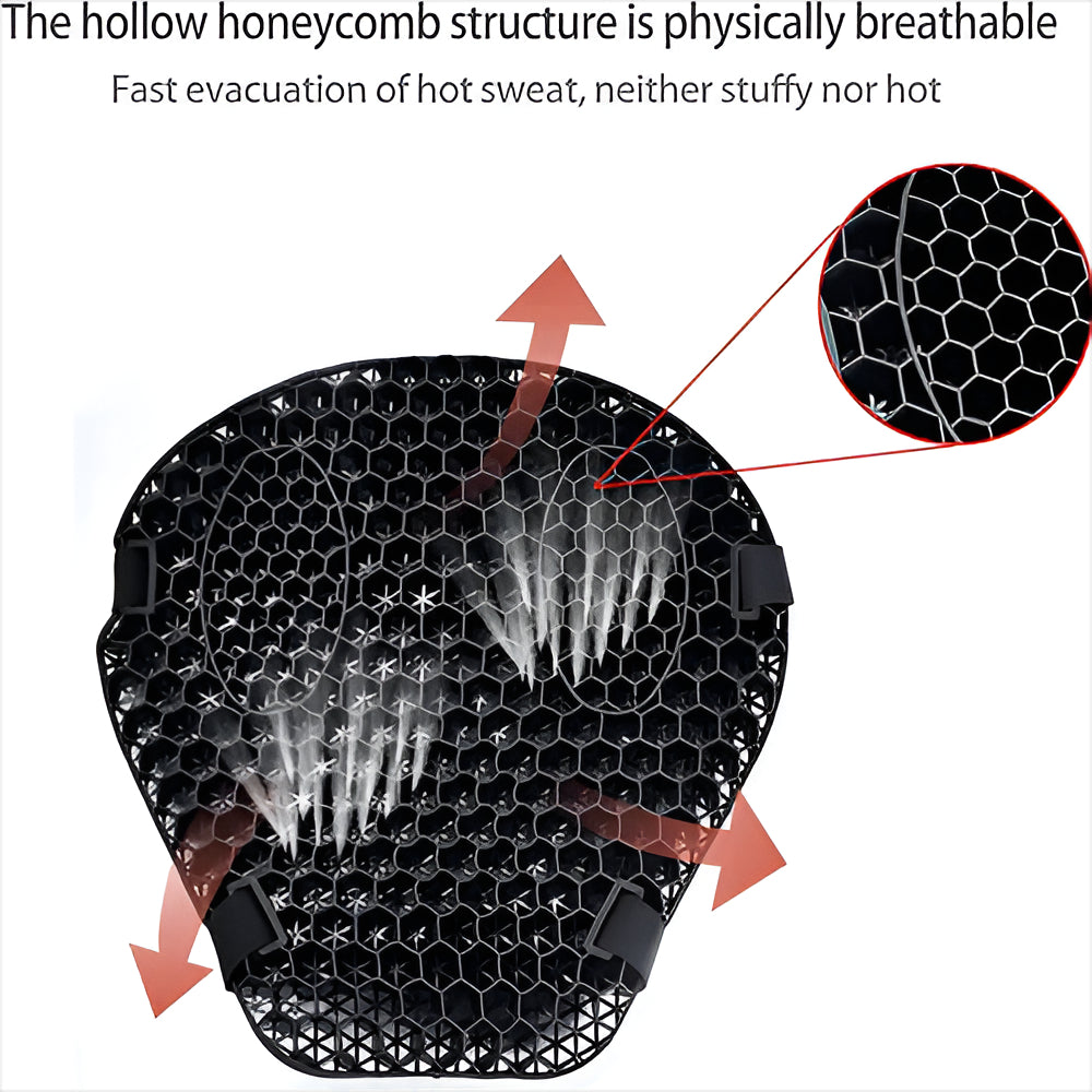 Premium Motorcycle Gel Seat Pad for Ultimate Comfort on Long Distance Rides