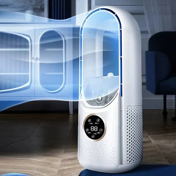 Blade-Free Silent Portable Air Conditioner - Energy-Efficient, Compact Design for Home & Office Cooling