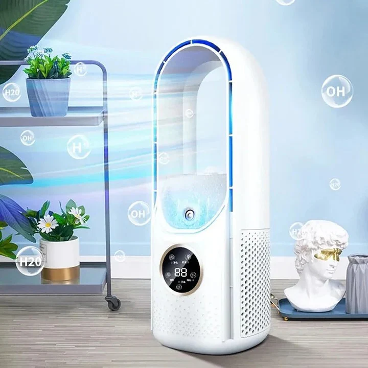 Blade-Free Silent Portable Air Conditioner - Energy-Efficient, Compact Design for Home & Office Cooling