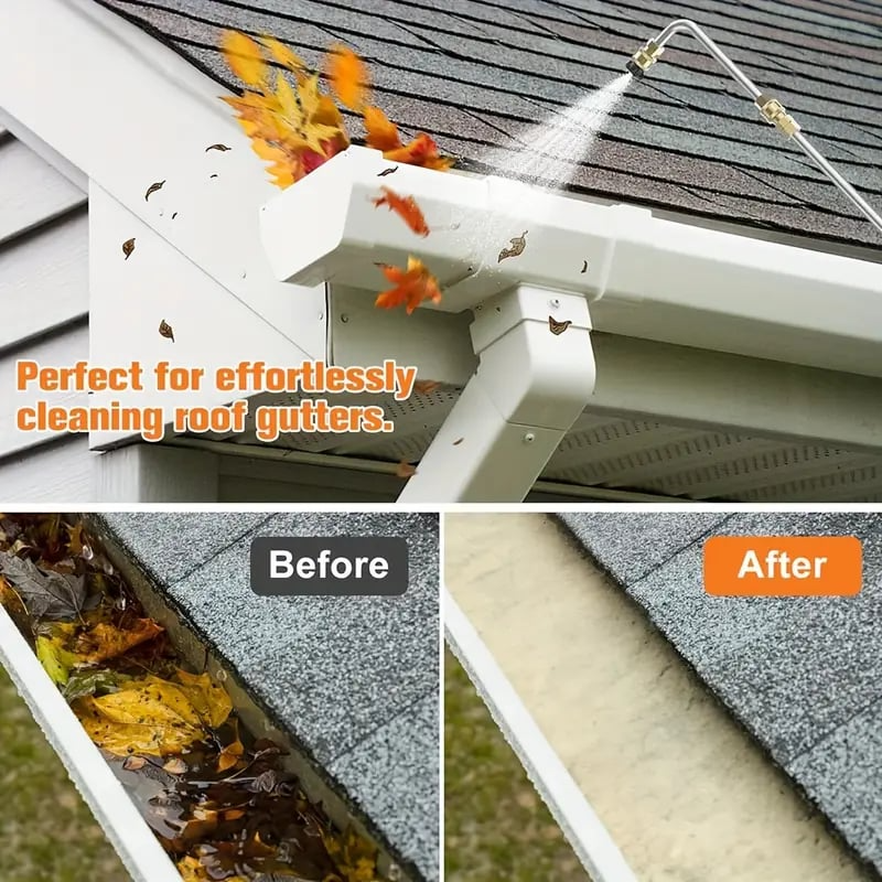 4000 PSI Telescoping High Pressure Washer Wand Set – Ideal for Gutter, Roof, and Wall Cleaning