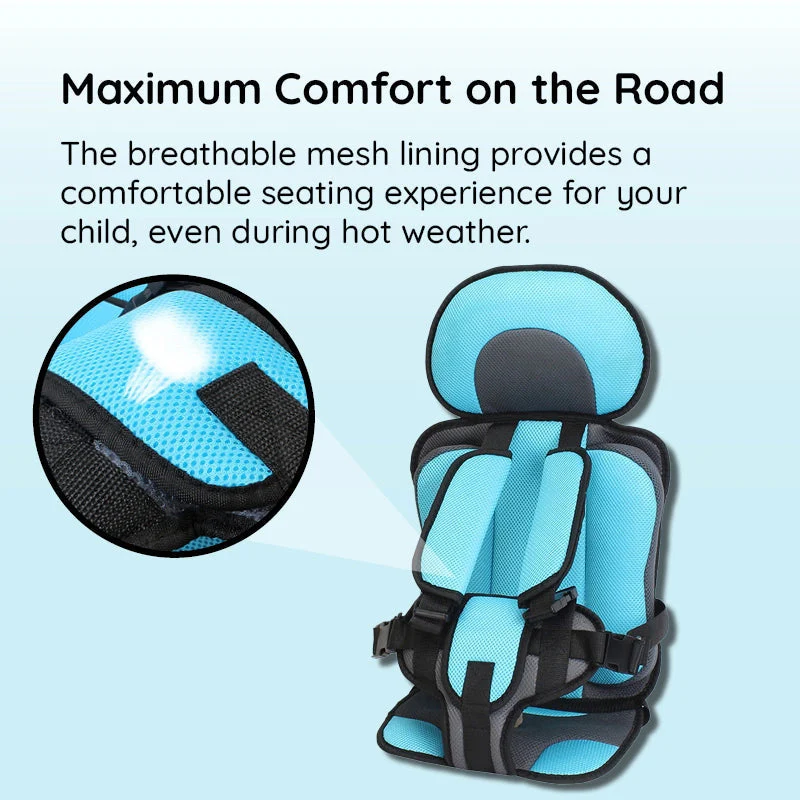 Child Safety Car Seat Cushion - Comfortable & Protective Booster Seat for Kids
