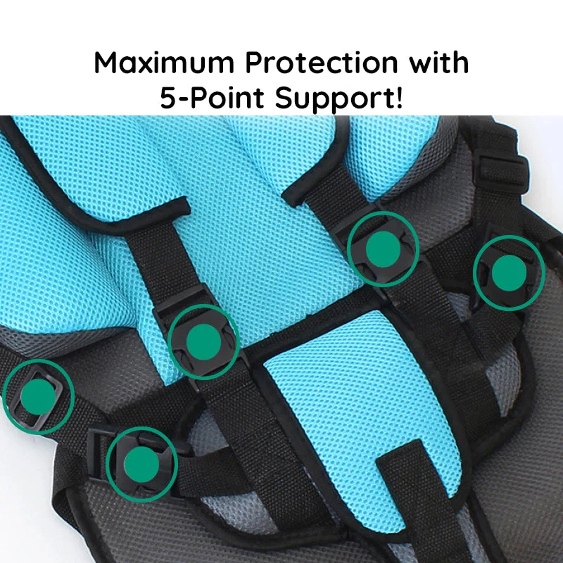 Child Safety Car Seat Cushion - Comfortable & Protective Booster Seat for Kids
