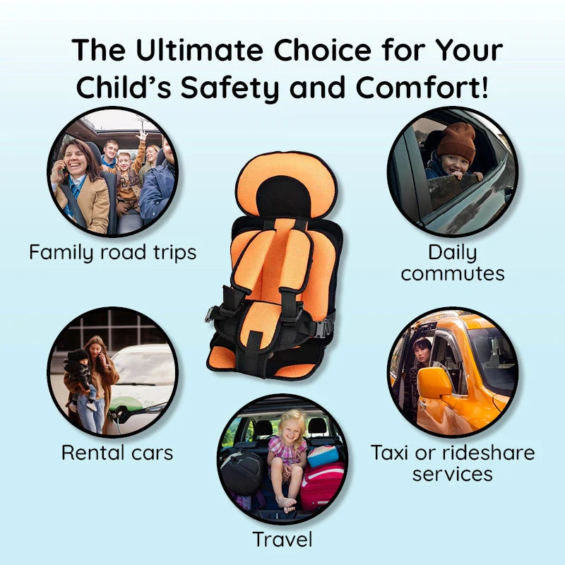 Child Safety Car Seat Cushion - Comfortable & Protective Booster Seat for Kids