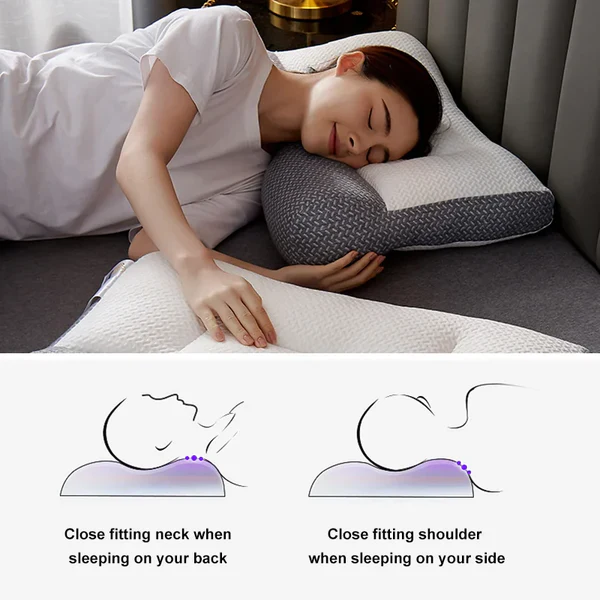 Ergonomic Orthopedic Neck Pillow for Comfortable Sleep & Neck Support