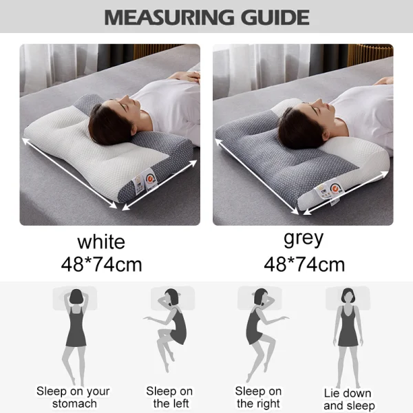 Ergonomic Orthopedic Neck Pillow for Comfortable Sleep & Neck Support