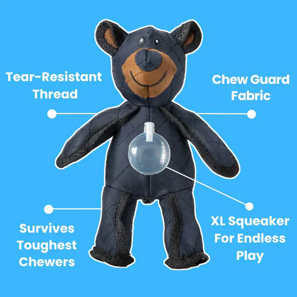 Durable Chew-Resistant Interactive Bear Dog Toy for Heavy Chewers - Perfect for Aggressive Chewing & Playtime Fun