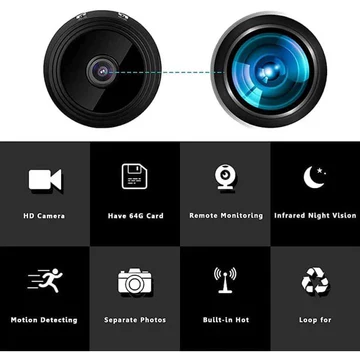 Mini Wireless Magnetic Camera with Live Audio & Video Streaming – Compact Surveillance Solution