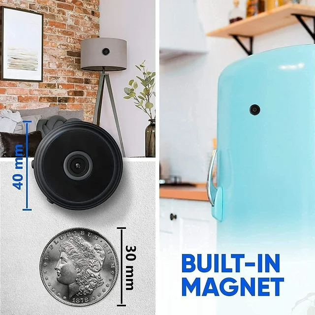 Mini Wireless Magnetic Camera with Live Audio & Video Streaming – Compact Surveillance Solution