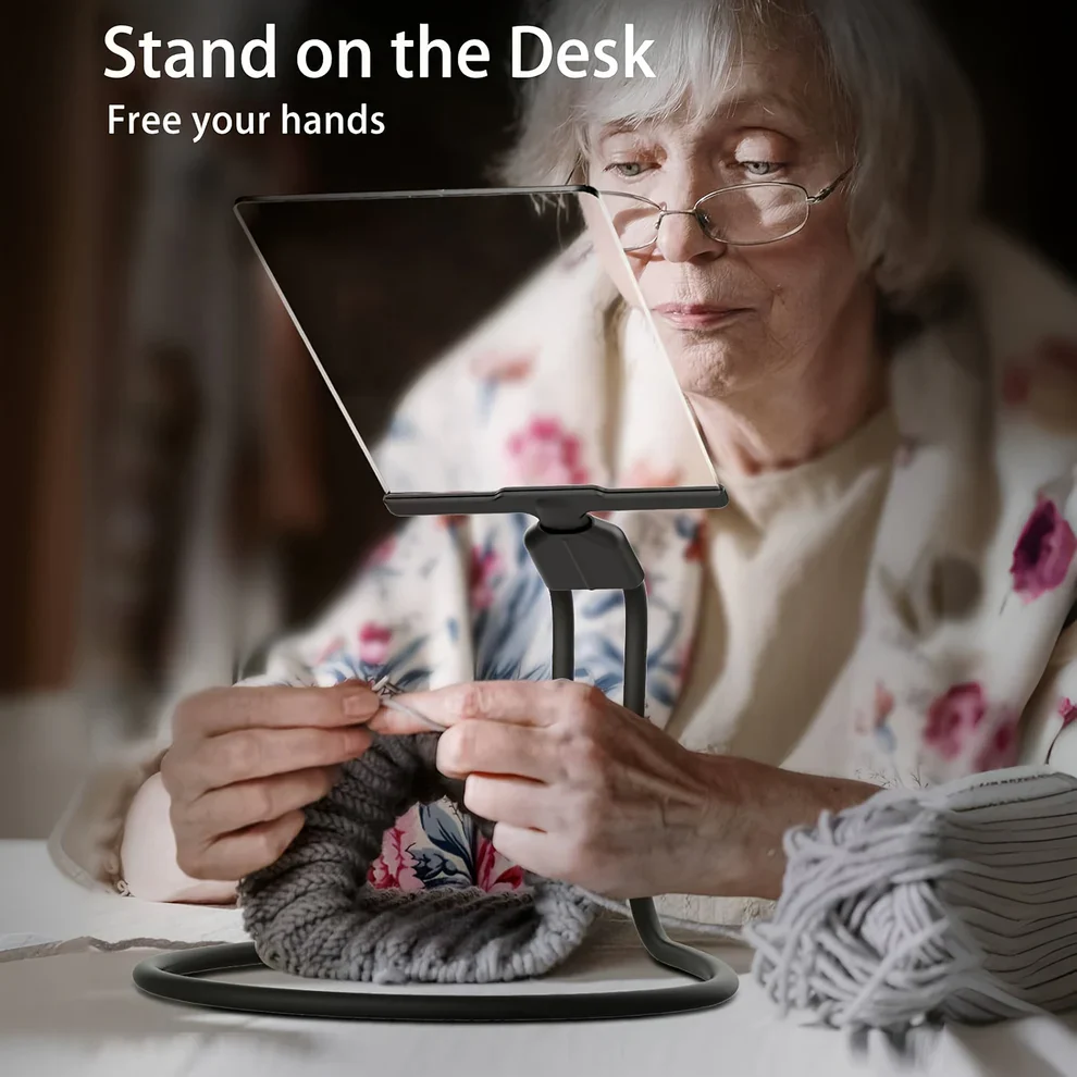 Hands-Free Magnifying Glass with Flexible Neck - Ideal for Easy Reading and Close-Up Tasks
