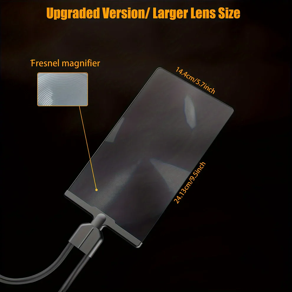 Hands-Free Magnifying Glass with Flexible Neck - Ideal for Easy Reading and Close-Up Tasks