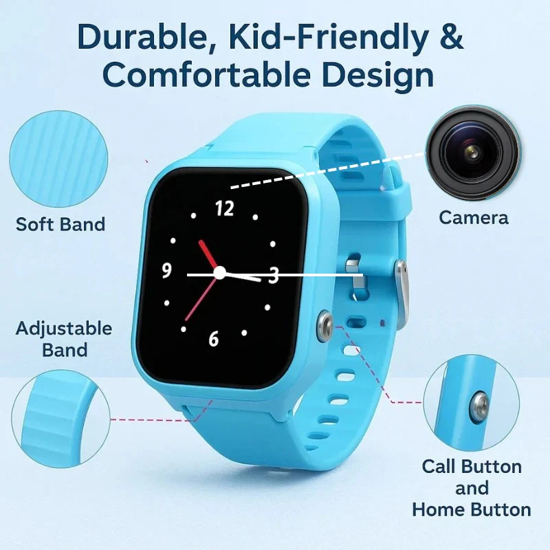 Kids Smart Watch with GPS Tracker - Waterproof, Fitness Tracking, and SOS Alert Features
