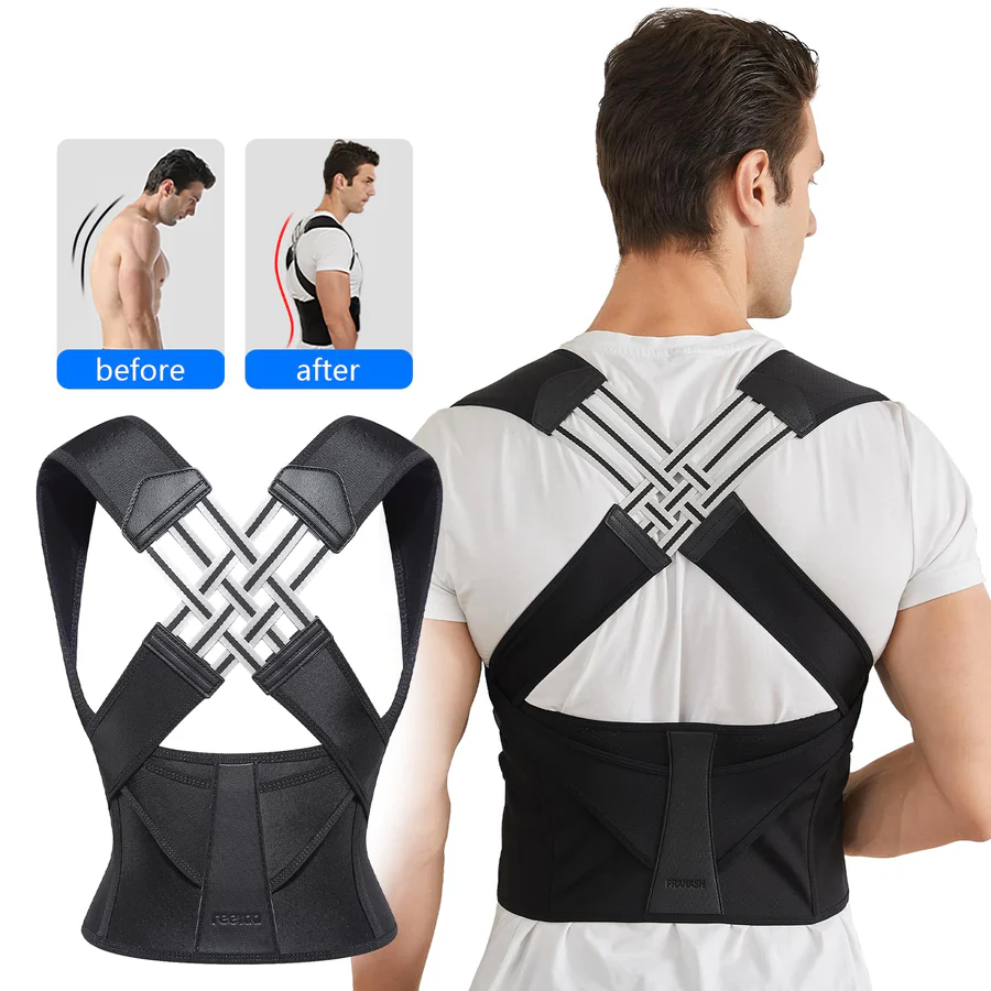 Adjustable Back Posture Corrector for Improved Spine Alignment - Comfortable Support Brace for Posture Correction and Back Pain Relief