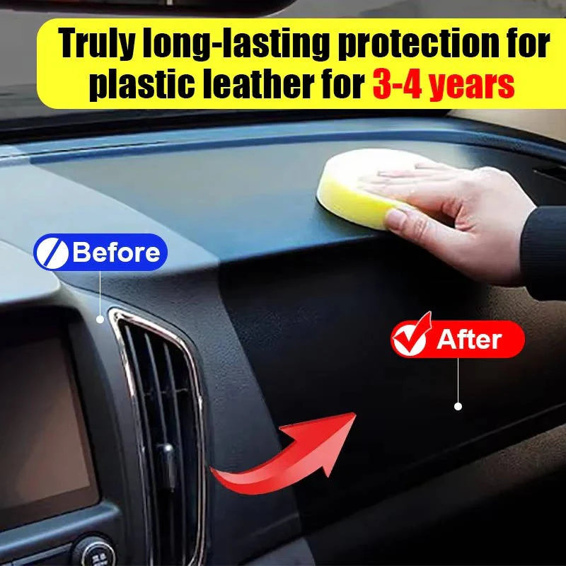 Premium Car Plastic Restorer - Restore & Protect Faded Bumpers, Trim & Interior | UV Protection & Long-Lasting Shine