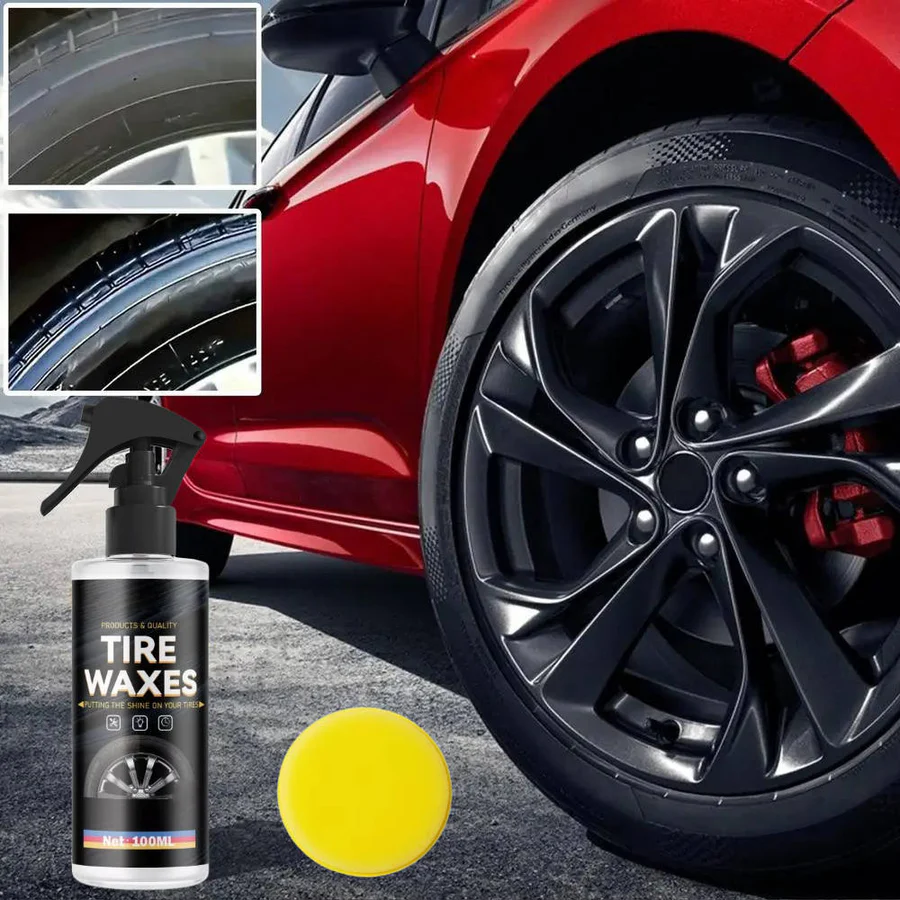 Premium Tire Shine Spray - Set of 2 | Long-Lasting Gloss & Protection for All Tires