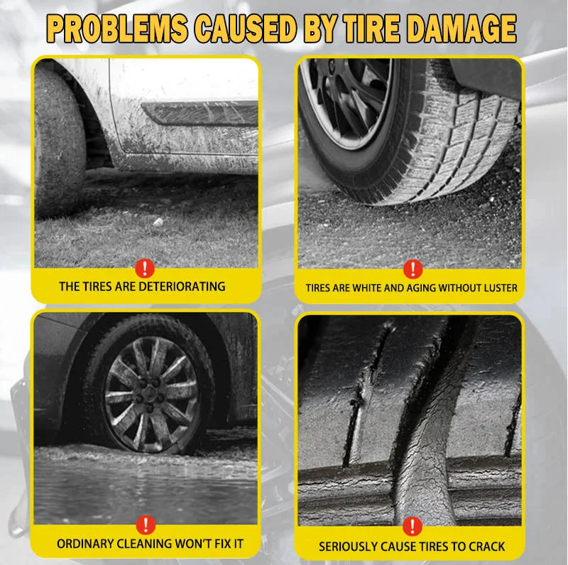Premium Tire Shine Spray - Set of 2 | Long-Lasting Gloss & Protection for All Tires