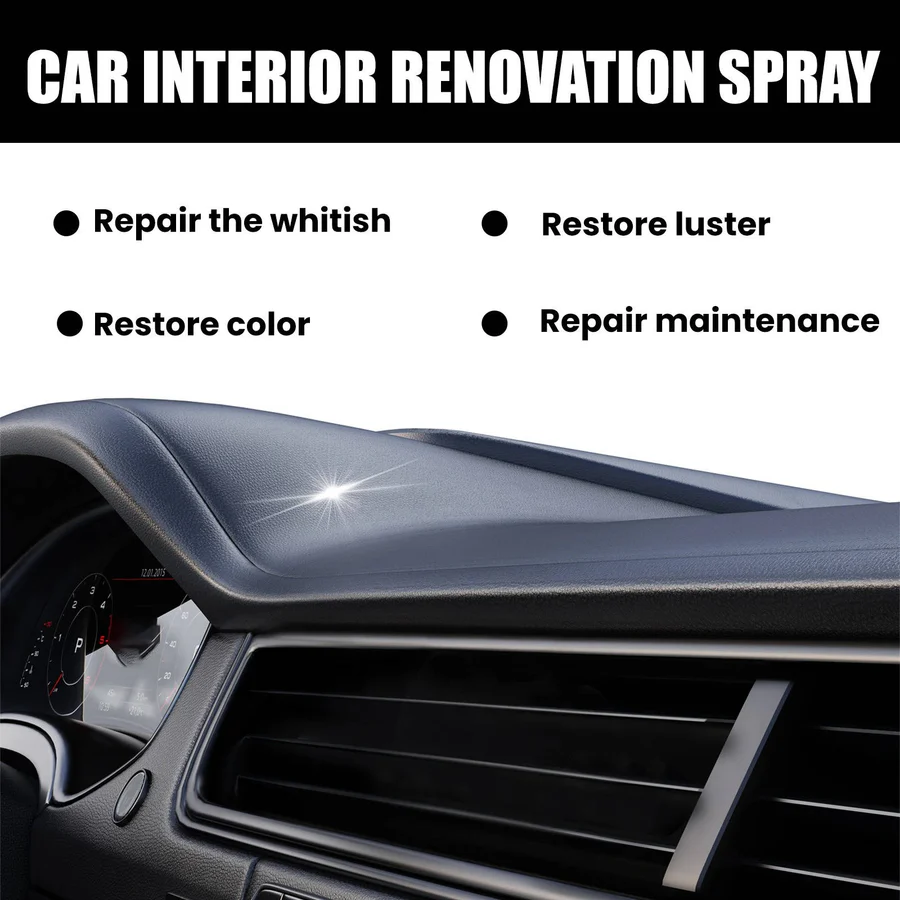 Premium Car Interior Cleaner Kit - 3 Essential Products for Deep Cleaning & Detailing