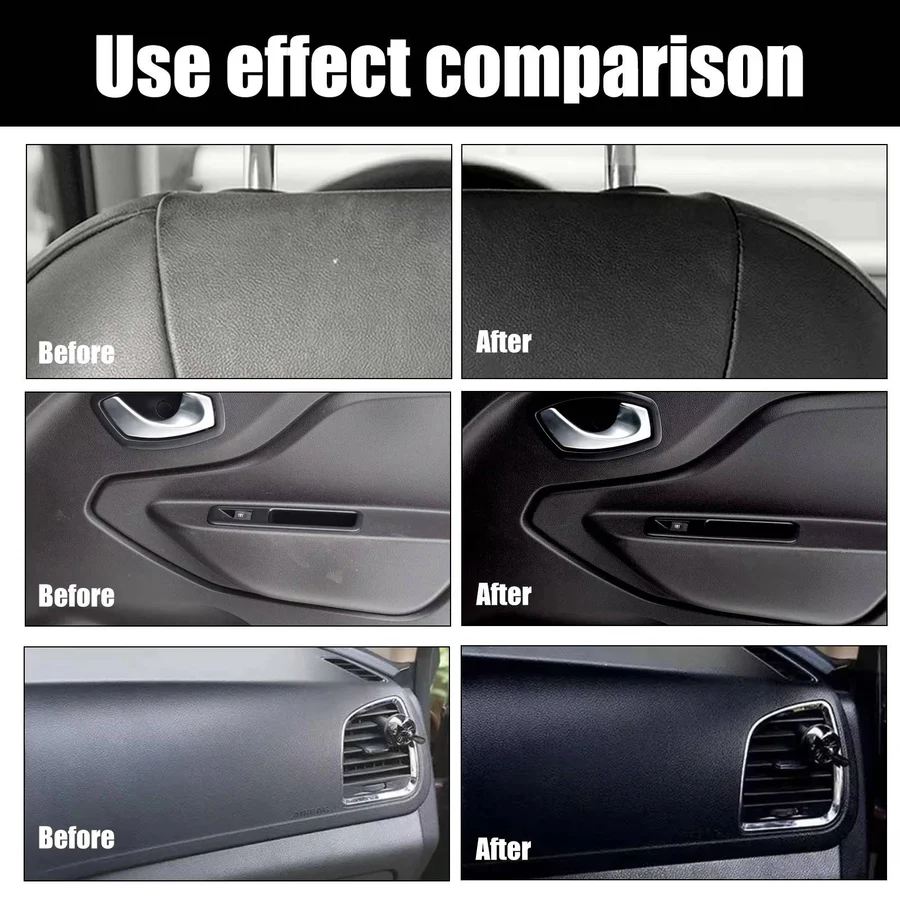 Premium Car Interior Cleaner Kit - 3 Essential Products for Deep Cleaning & Detailing