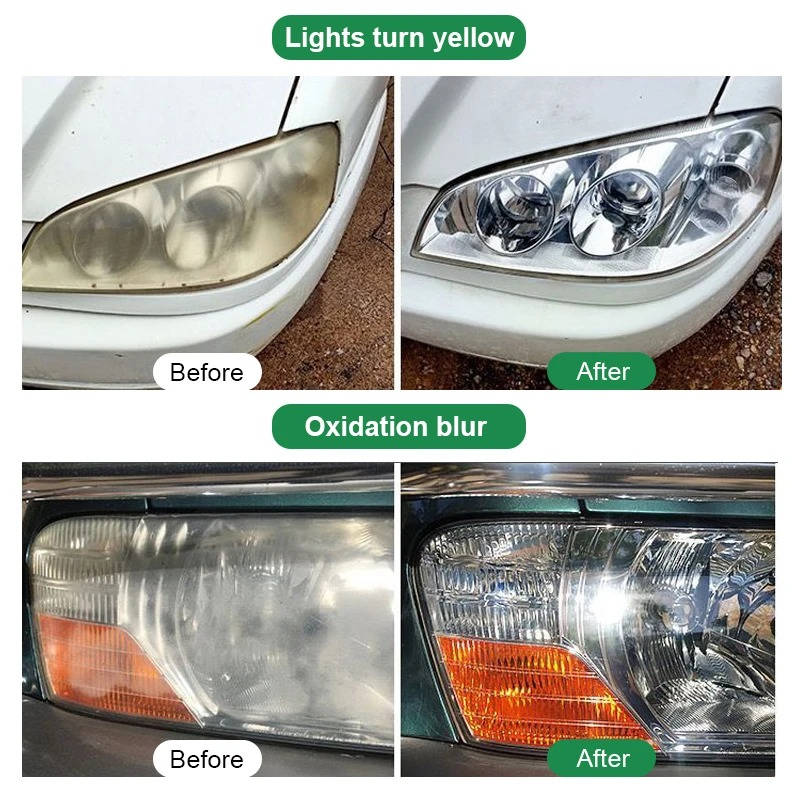 2-Pack Headlight Lens Restoration Kit - Revive Dull Headlights for Clear Visibility