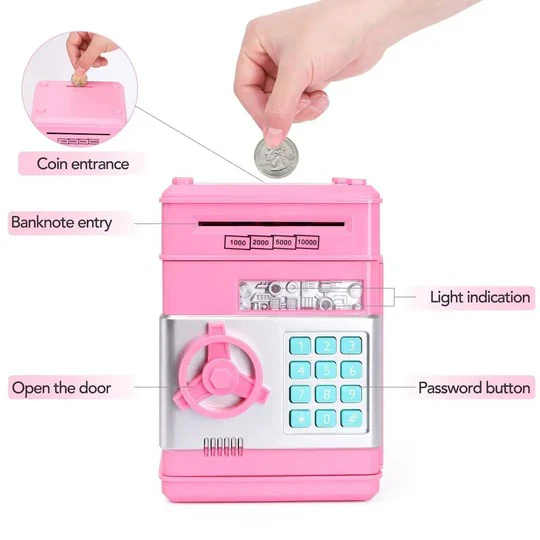 Colorful Kids' Piggy Bank - Fun & Durable Savings Bank for Children