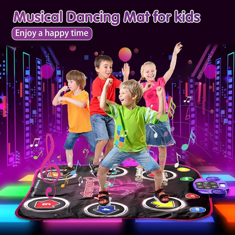 Interactive Dance Mat for Kids - 5 Levels of Fun & Challenges | Engaging Dance Game for Active Play