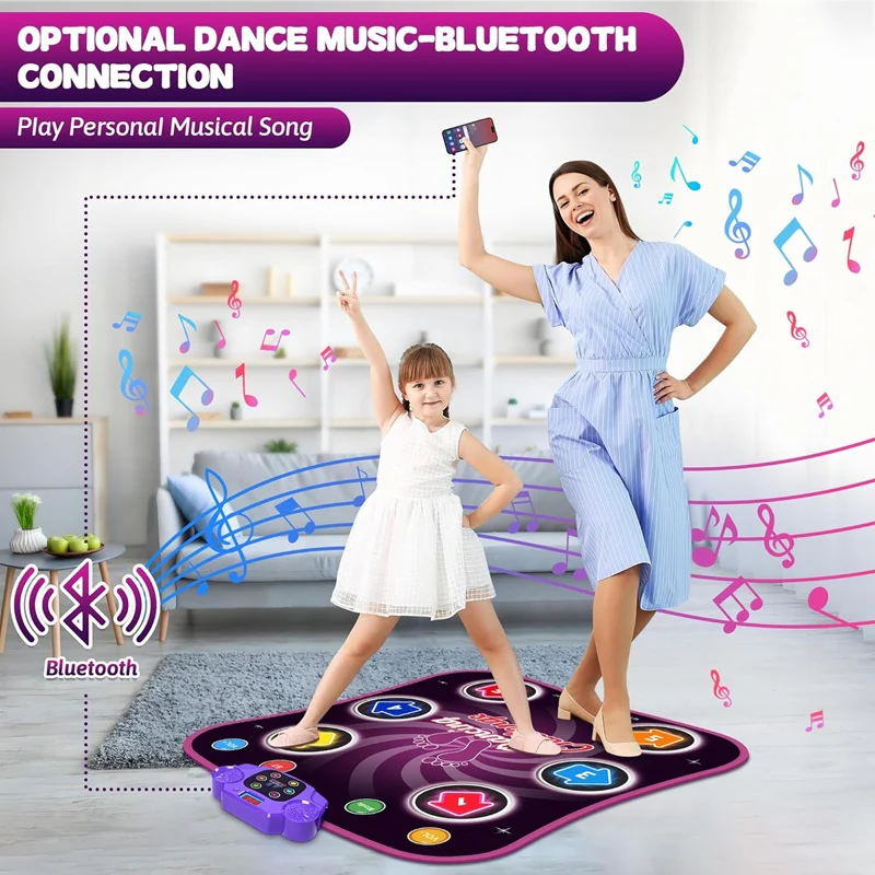 Interactive Dance Mat for Kids - 5 Levels of Fun & Challenges | Engaging Dance Game for Active Play
