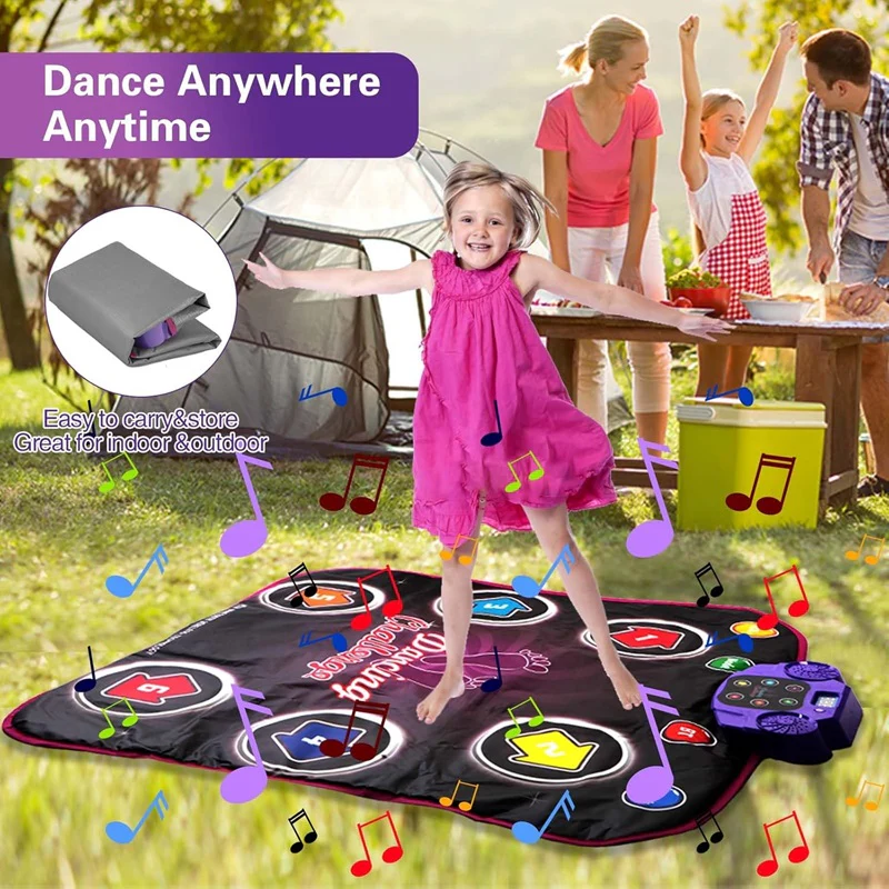 Interactive Dance Mat for Kids - 5 Levels of Fun & Challenges | Engaging Dance Game for Active Play