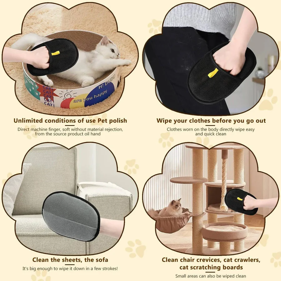 Pet Hair Remover Tool Set - 2 Pack for Effortless Fur Removal from Furniture & Clothing