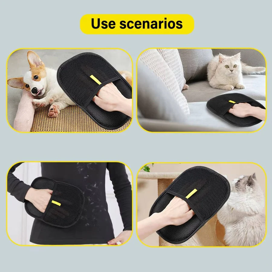 Pet Hair Remover Tool Set - 2 Pack for Effortless Fur Removal from Furniture & Clothing