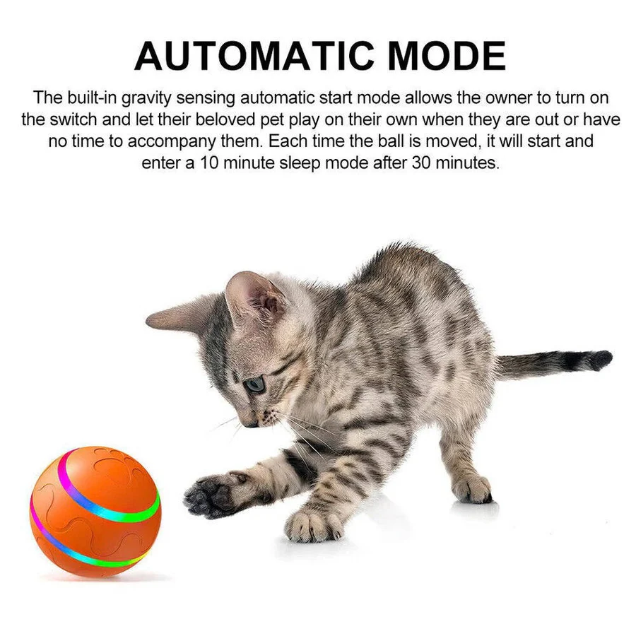 Interactive Dog & Cat Ball Toy - Engaging Pet Play Ball for Dogs and Cats - Stimulating Fun & Exercise