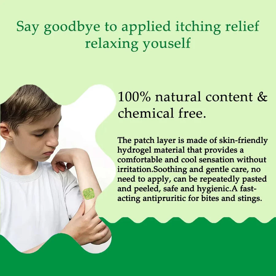 Home Remedy Mosquito Bite Relief Patches - Soothing Treatment for Itchy Skin