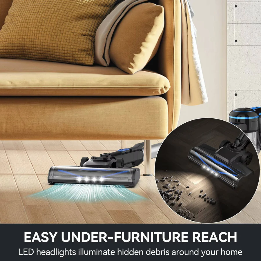 Powerful Cordless Vacuum Cleaner for Home - Lightweight, Bagless, and Versatile for Easy Cleaning