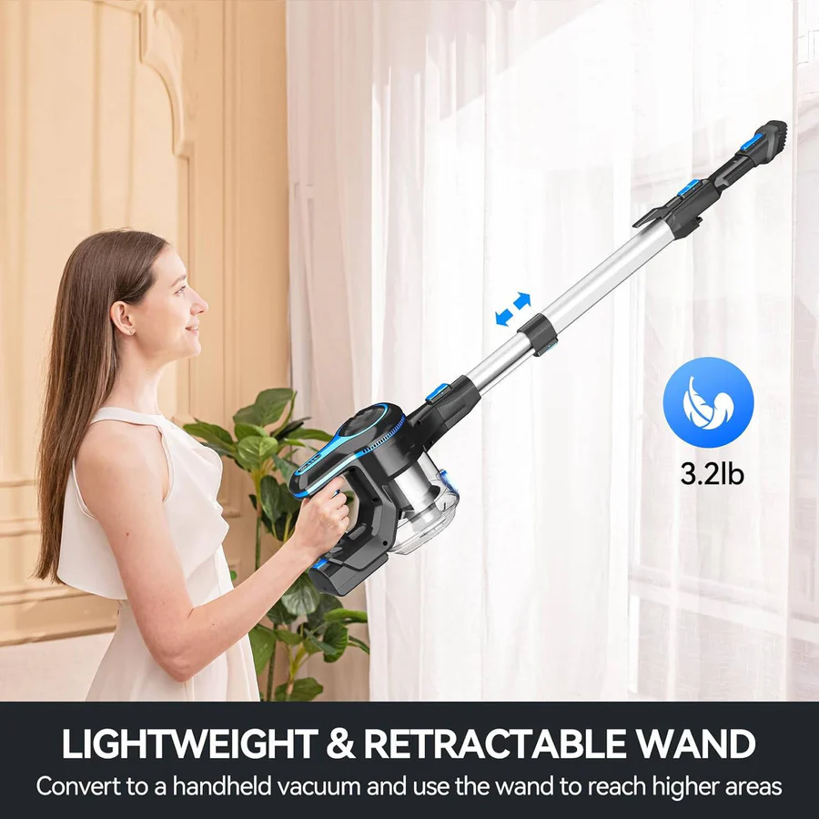 Powerful Cordless Vacuum Cleaner for Home - Lightweight, Bagless, and Versatile for Easy Cleaning