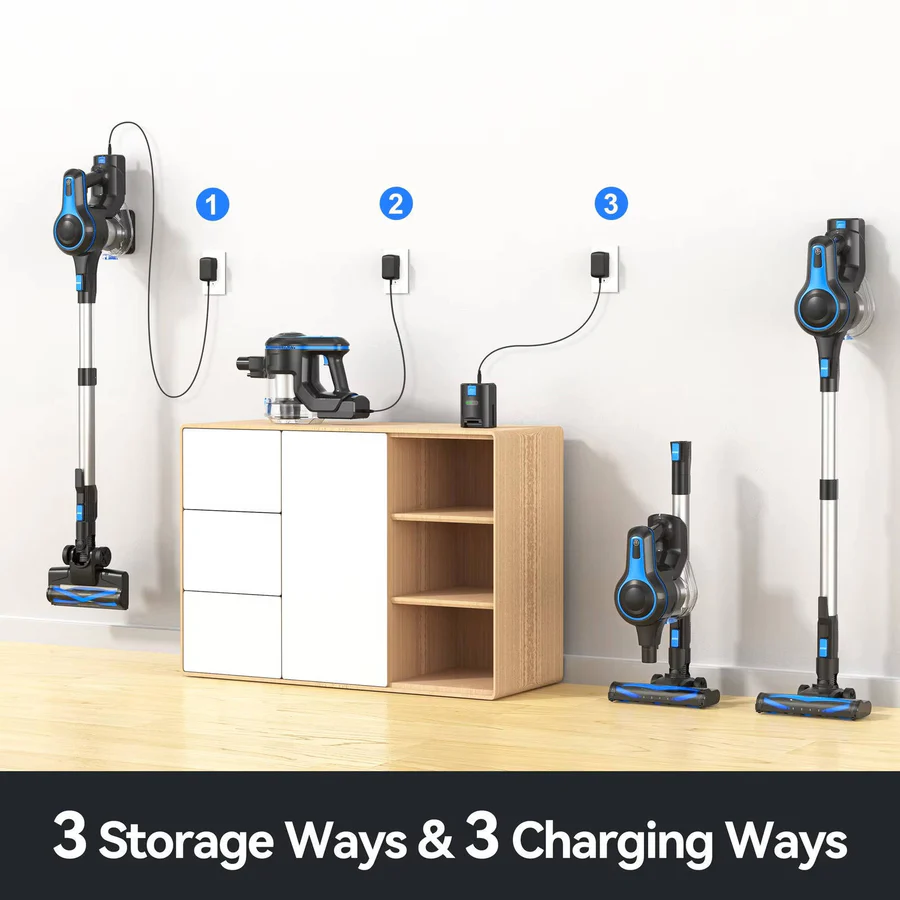 Powerful Cordless Vacuum Cleaner for Home - Lightweight, Bagless, and Versatile for Easy Cleaning