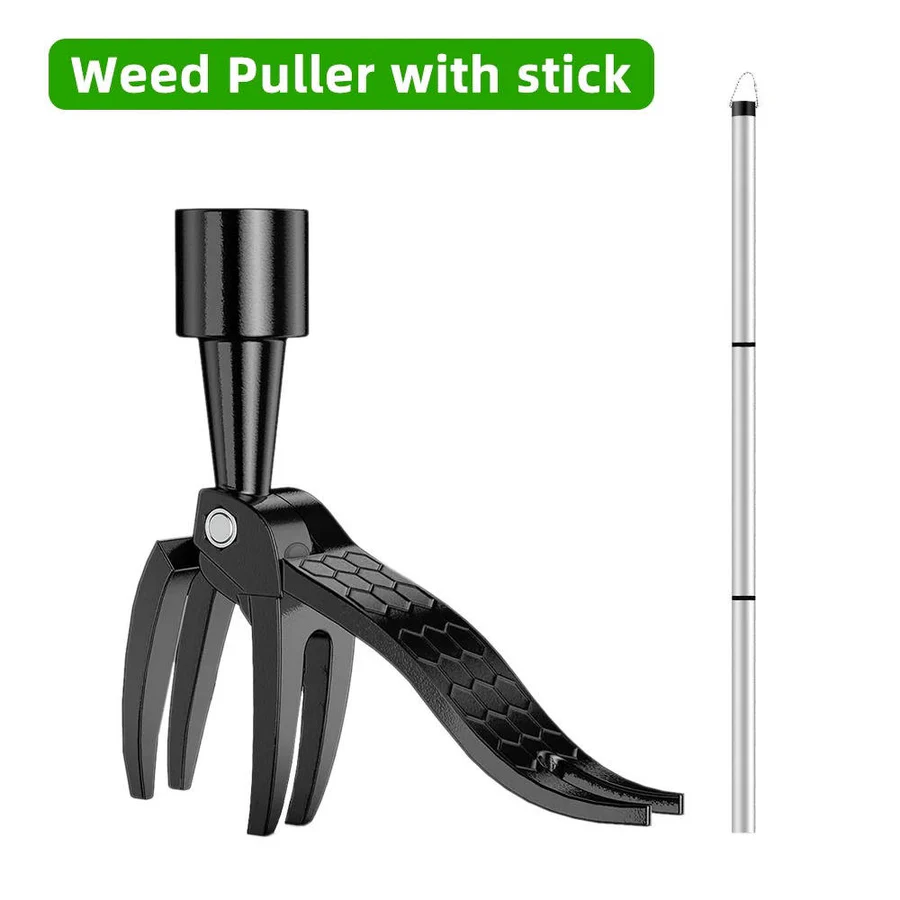 Ergonomic Stand-Up Weed Puller Tool with Long Handle - Effortless Weeding Solution for Gardens and Lawns