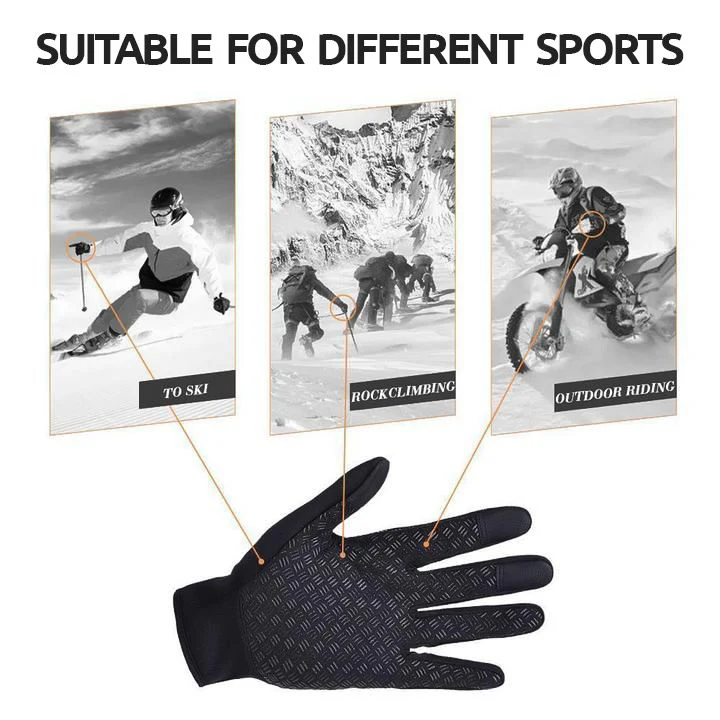 Unisex Thermal Touch Screen Winter Gloves - Warm & Comfortable for Cold Weather