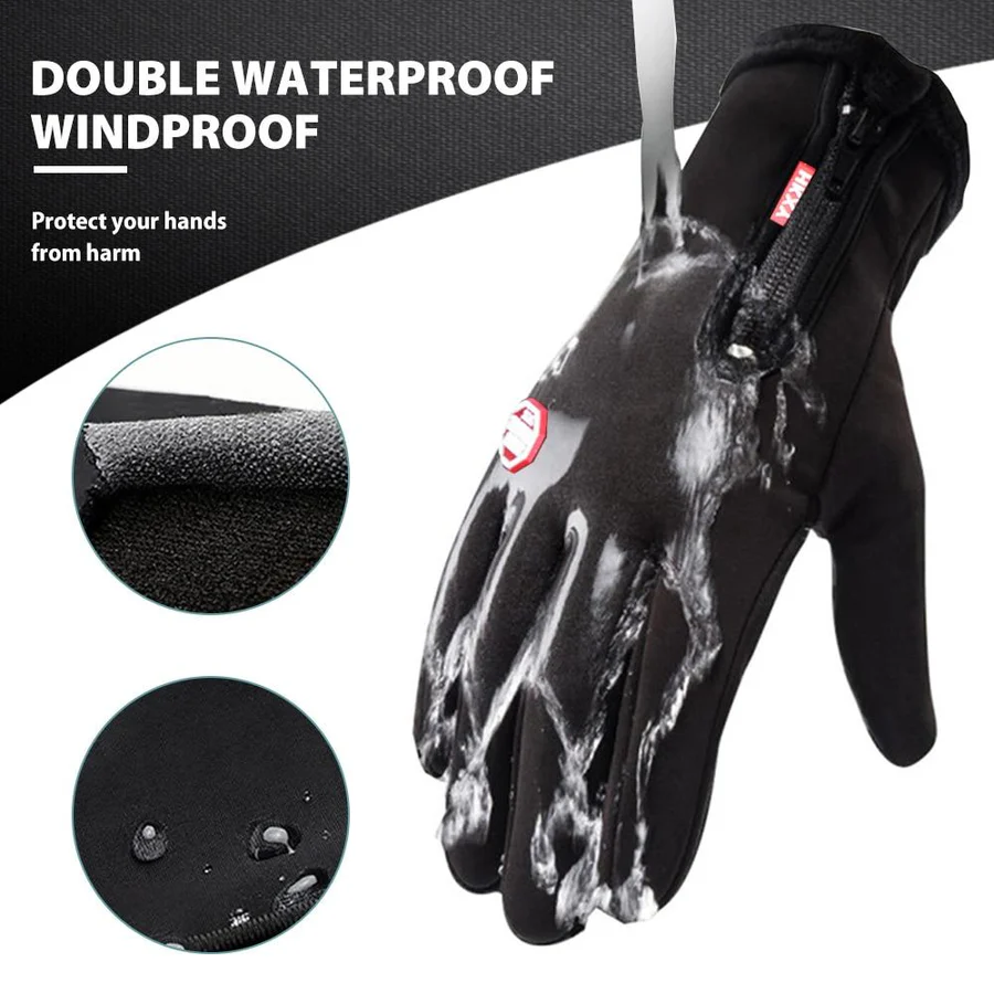 Unisex Thermal Touch Screen Winter Gloves - Warm & Comfortable for Cold Weather