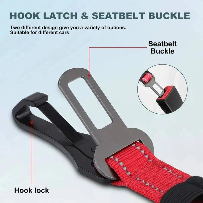 Adjustable Dog Car Seat Safety Belt - Secure Pet Travel Harness for Dogs - Universal Fit for Cars and SUVs