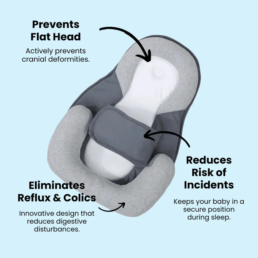Anti-Spit-Up Infant Pillow - Ergonomic Baby Support for Comfortable Feeding & Sleep
