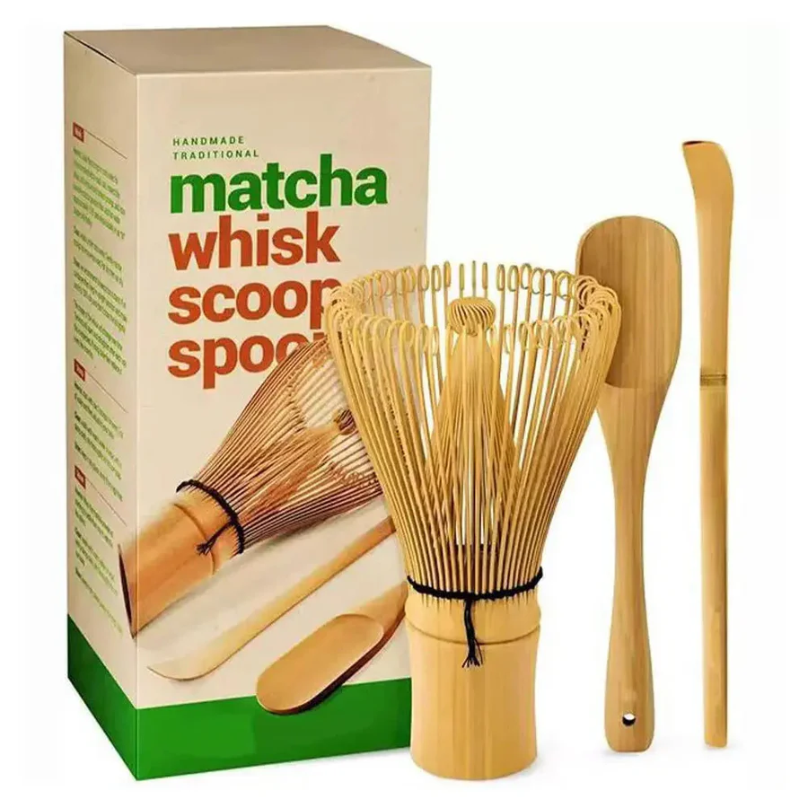 Authentic Traditional Matcha Tea Set - Complete Kit with Whisk, Bowl & Scoop for Perfect Japanese Green Tea Experience